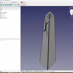 ugly stick stl to freecad solid for quadplane