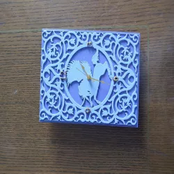 Unicorn Stained Glass Clock Mod