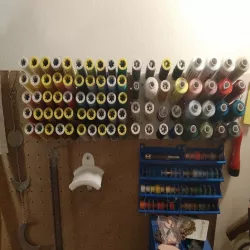 Wall spool holder and bobbin holder