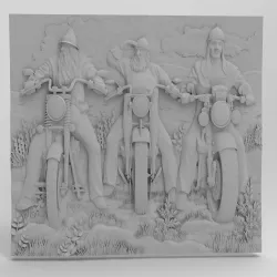 3 Bogatyr bikers For CNC