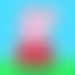3d realistic Peppa pig head