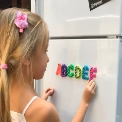 Alphabet for children. P Q R S T
