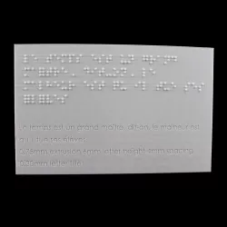 Berlioz Braille Sample - 3D Print