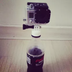 Bottle cap mount for Go Pro