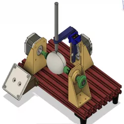 CNC-Egg(Plotter Ro)Bot Design with Modular T-Slot Base