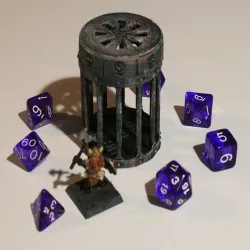 D&D Dice Prison III or Jail with Lid for Dungeons & Dragons, Pathfinder or other Tabletop Games