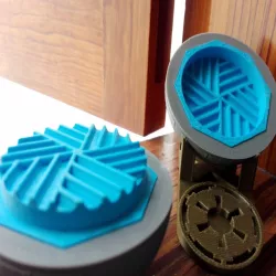 Death Star herb grinder with base