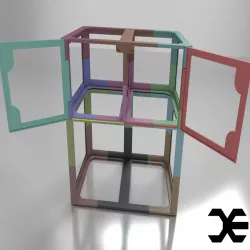 Desktop cabinet