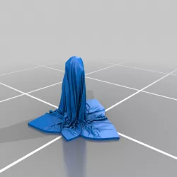 Dog hiding under cloth