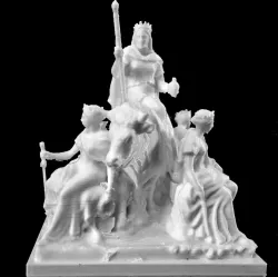 Europe Group, part of the Albert memorial in South Kensington, London