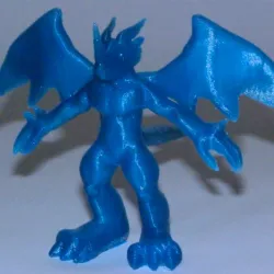Ex Veemon Anime Character Scuilpt 3d Action Figure Statue