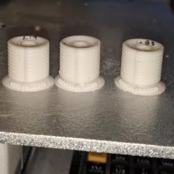 Extrusion Calibration nut and bolt