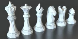 Faceted Chess Set