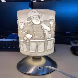 Feuerwehrmann Sam Litho Lampe / Fireman Sam Lamp