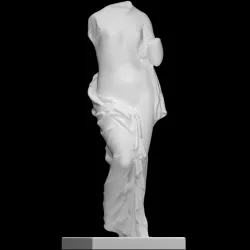 Fragment of The Venus of Arles at The Réunion des Musées Nationaux, Paris