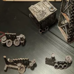 Gaslands - Junk barricades and shack