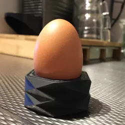Geometric egg cup
