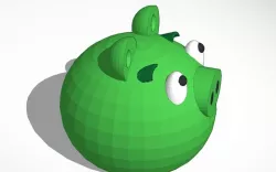 green piggy from angry birds