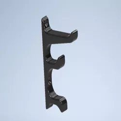 Headphone wallmount with cable management