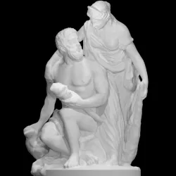 Hercules and Omphale at The Fine Art Museum in Brussels, Belgium
