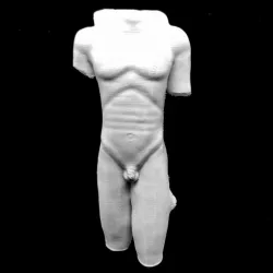 Kouros Fragment in the National Archaeological Museum of Athens, Greece