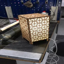 Laser cut lamp