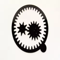 Lasercut spirograph with Tinkercad