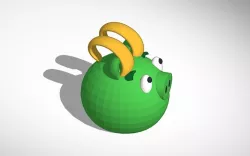 Loki green piggy from angry birds