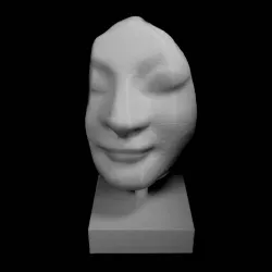 Marble Female Head at The British Museum, London