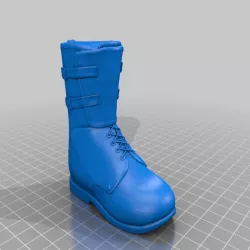 Men's Military Boots, STL File