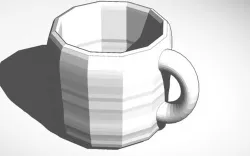 mug made with smoothie-3d-modeling and tinkercad