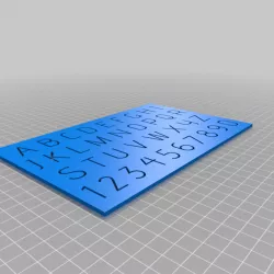 My Customized ABC Stencil in Advent Pro