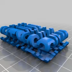 My Customized tof's  3d letter block
