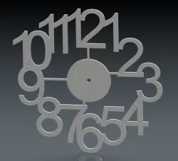 Number Clock Frame