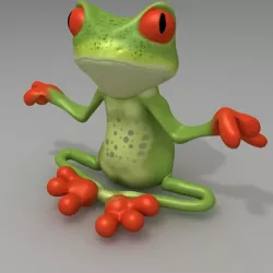 Relax Frog Figurine