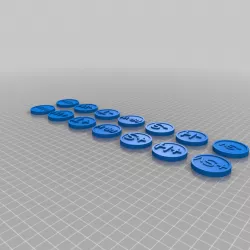 Simple Warhammer Reminder Tokens