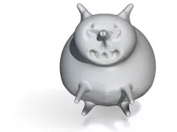sitting fat cat