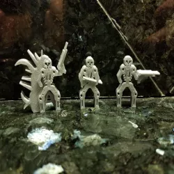 Skeleton Robot Meeples