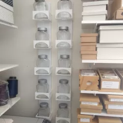Small Objects Organizer with Coffee Packaging