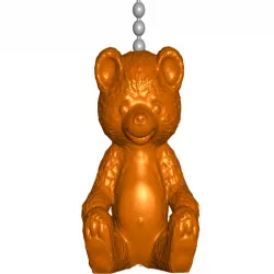 Teddy Bear Pull Ball Chain, Keychain Knob | Handle | Fob | Finials