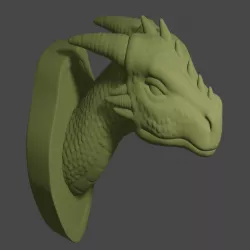 The Biggest Game - Mounted Dragon head