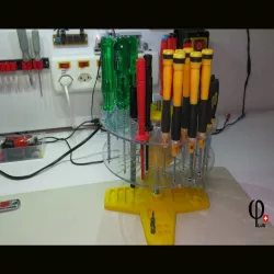 Tool Carousel With Empty Filament Roll