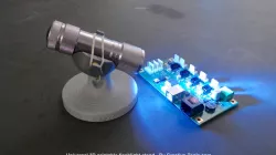 Universal 3D printable flashlight stand