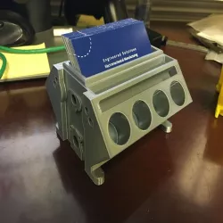 V8 Engine Block Card Holder