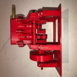 Working 2 Cylinder Air Engine Model