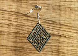 $1.00Earrings ortogonal maze 1.1