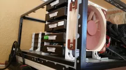 5 Hard Drive mount with 120mm fan