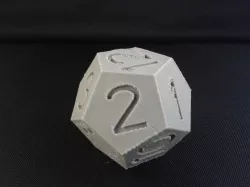 A dice with 12 sides