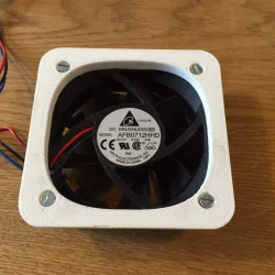 Active Carbon Filter Fixture for Computer Fan