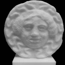 Antefix (end-tile): head of the Gorgon at The British Museum, London